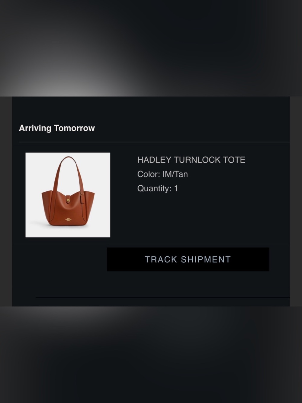 Coach Hadley Turnlock Tote - Picture 6 of 6